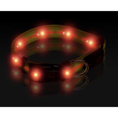 Ultrahund Yellow Adjustable LED Collar