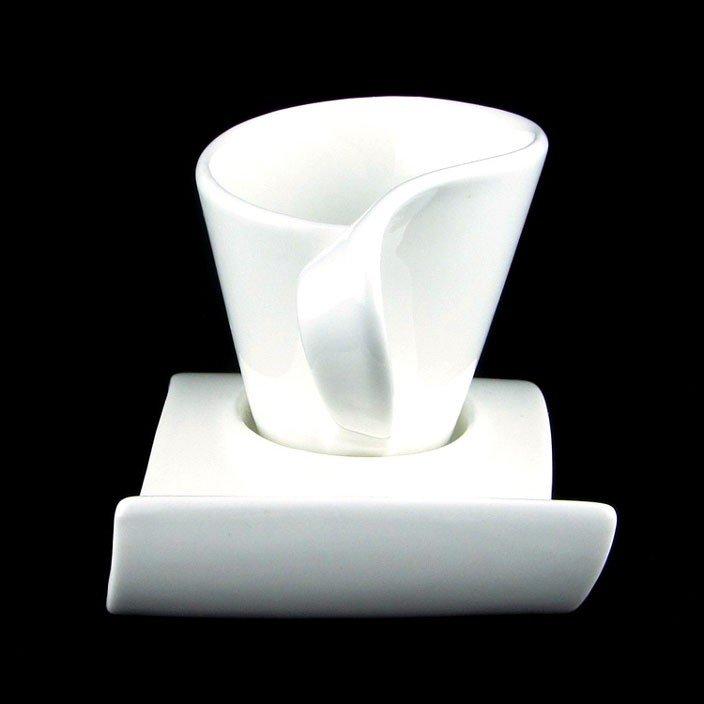 Kreative Keramik-Kunst-Kaffee-weiße Tasse