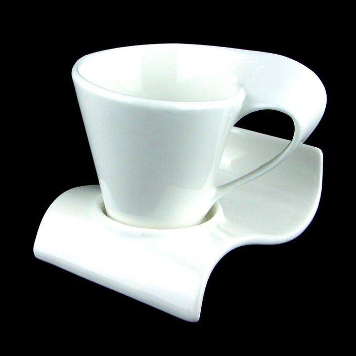 Kreative Keramik-Kunst-Kaffee-weiße Tasse