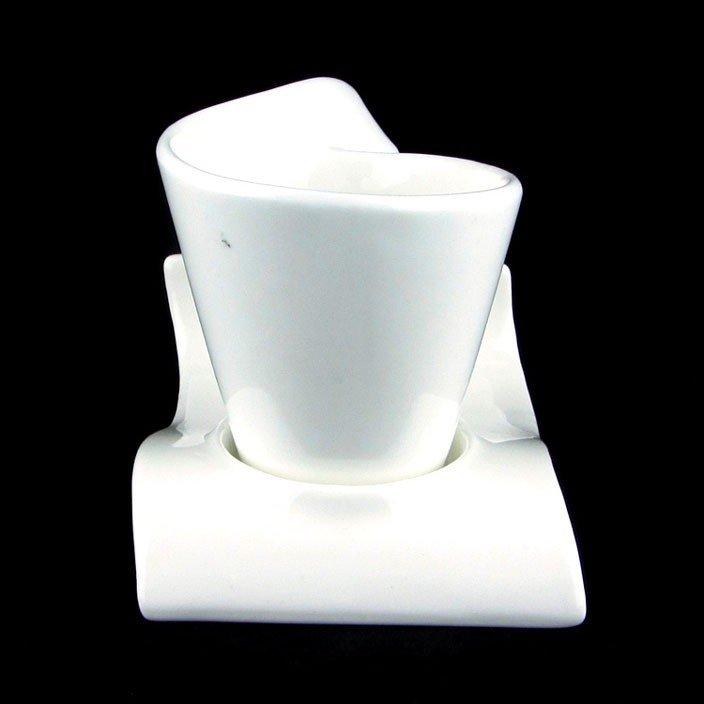 Kreative Keramik-Kunst-Kaffee-weiße Tasse
