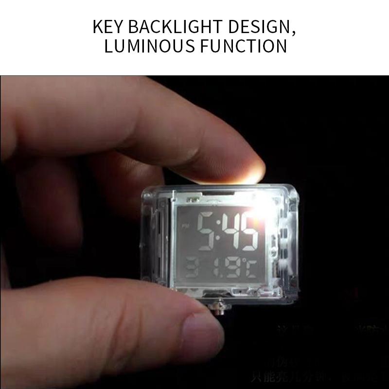 Luminous Motorcycle Waterproof Clock Thermometer