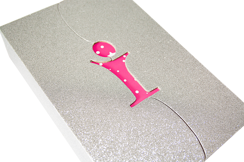 Silver Glitter Box