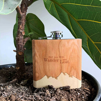 Not All Who Wander Flask