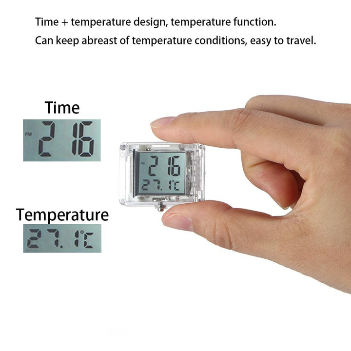 Leuchtendes wasserdichtes Motorraduhr-Thermometer 