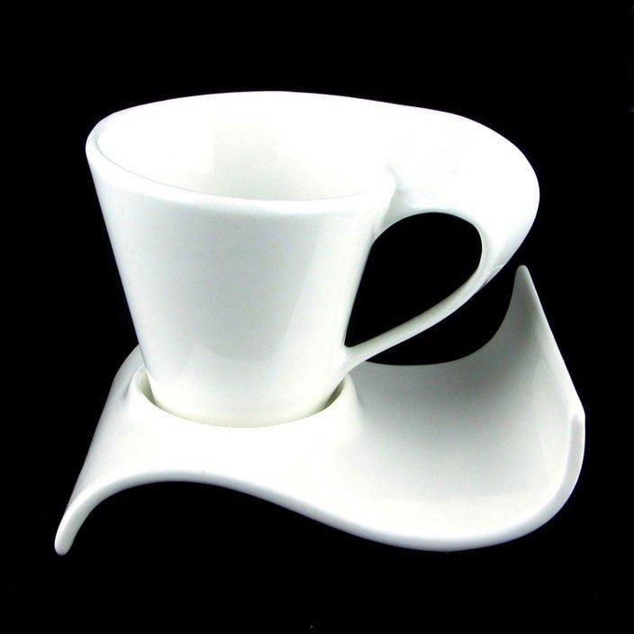 Kreative Keramik-Kunst-Kaffee-weiße Tasse