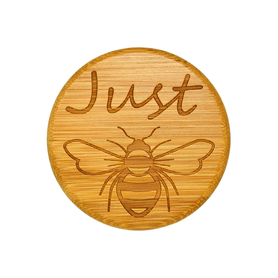 YaYgiftjar – Glas + „Just Be“-Bambusdeckel