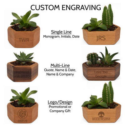 Wooden Succulent Planter