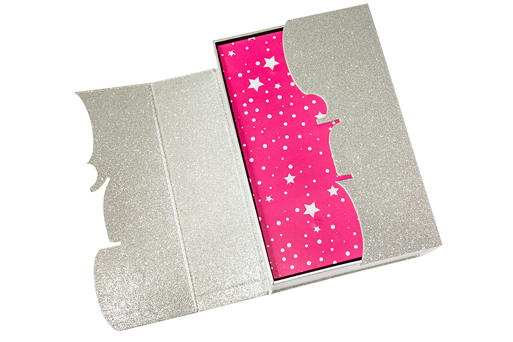Silver Glitter Box