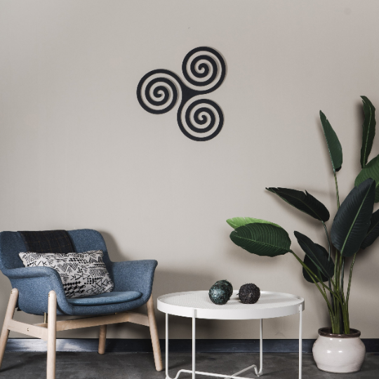 Triskelion - Wandkunst aus Metall 