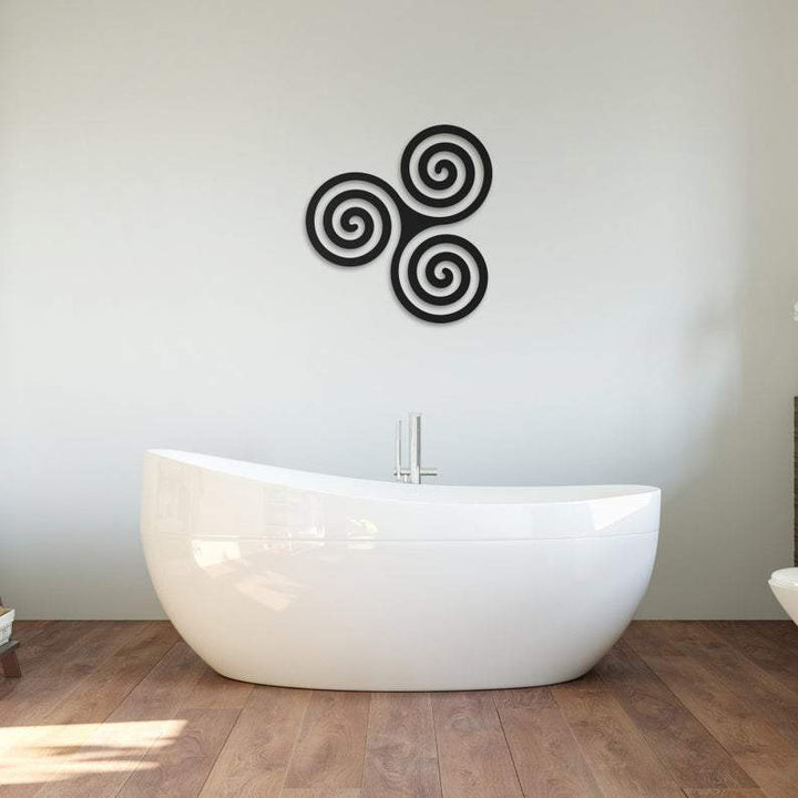 Triskelion - Wandkunst aus Metall 