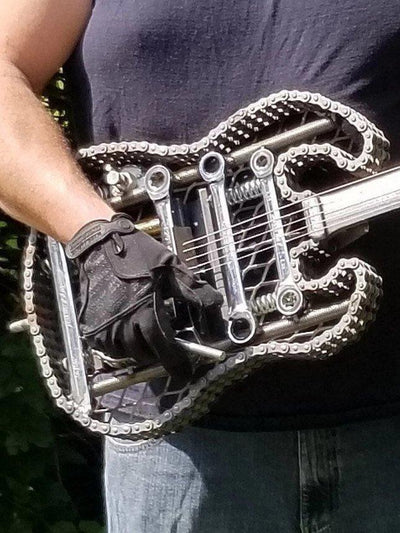 Scrap Metal Electric Style Guitar Wall Decoration Heavy Metal