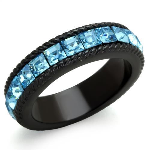 TK1867 IP Black(Ion Plating) Stainless Steel Ring