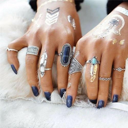 Boho-Ring-Set