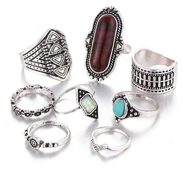 Boho-Ring-Set